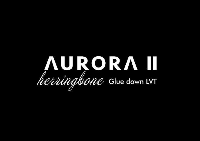 AURORA II herringbone glue down vinyl