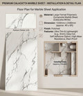 Premium Calacatta Marble Sheet Pattern 1