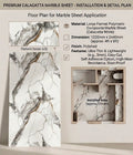 Premium Calacatta Marble Sheet Pattern 2
